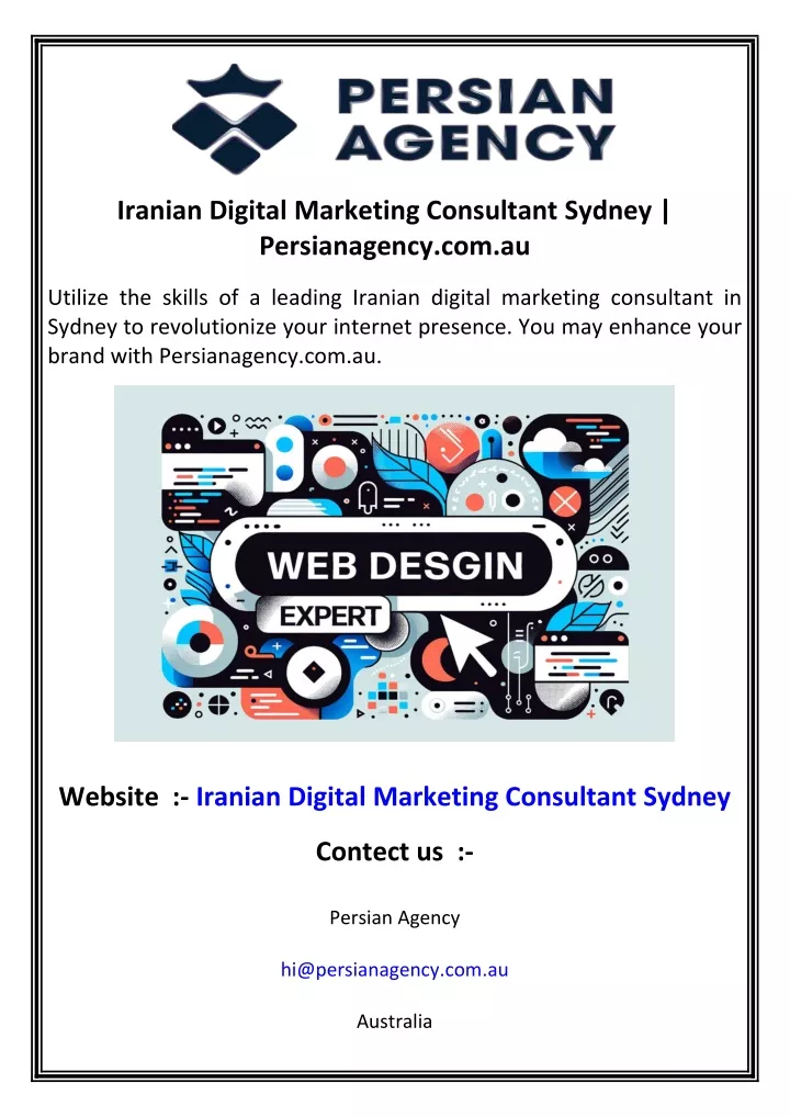 iranian digital marketing consultant sydney