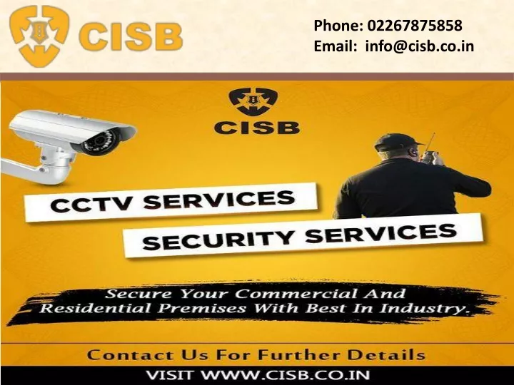 phone 02267875858 email info@cisb co in