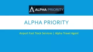 Airport Fast Track Services | Alpha Travel Agent