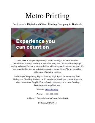 Metro Printing