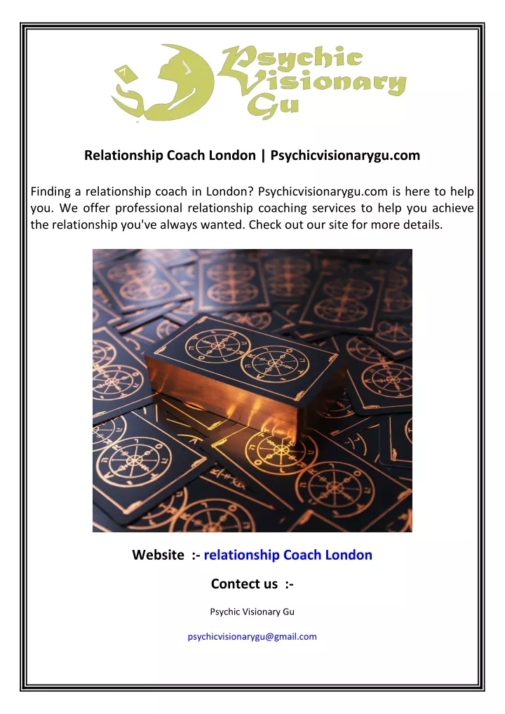 relationship coach london psychicvisionarygu com