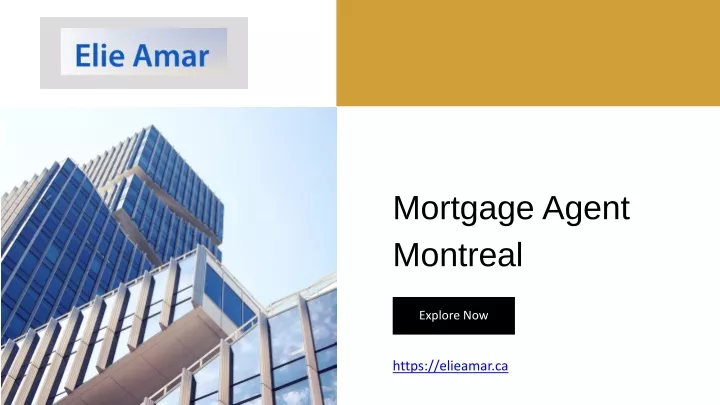 mortgage agent montreal