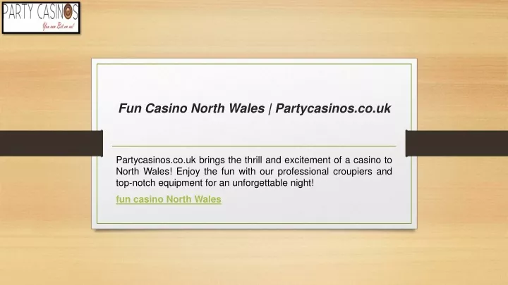fun casino north wales partycasinos co uk