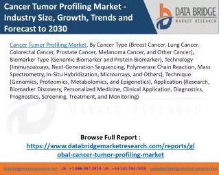 cancer tumor profiling market industry size