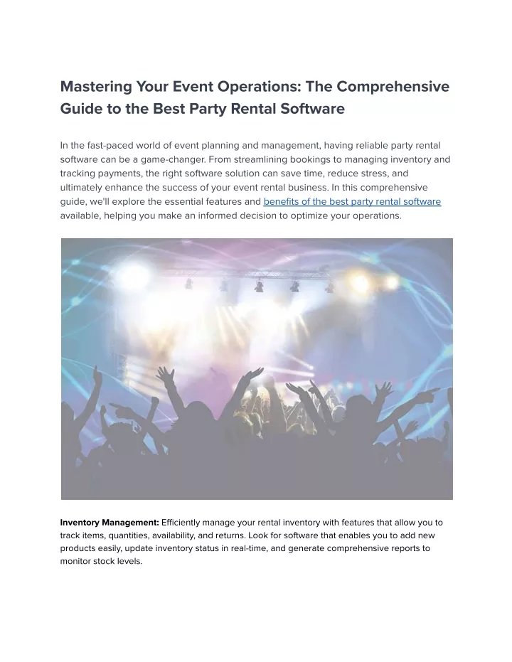 mastering your event operations the comprehensive
