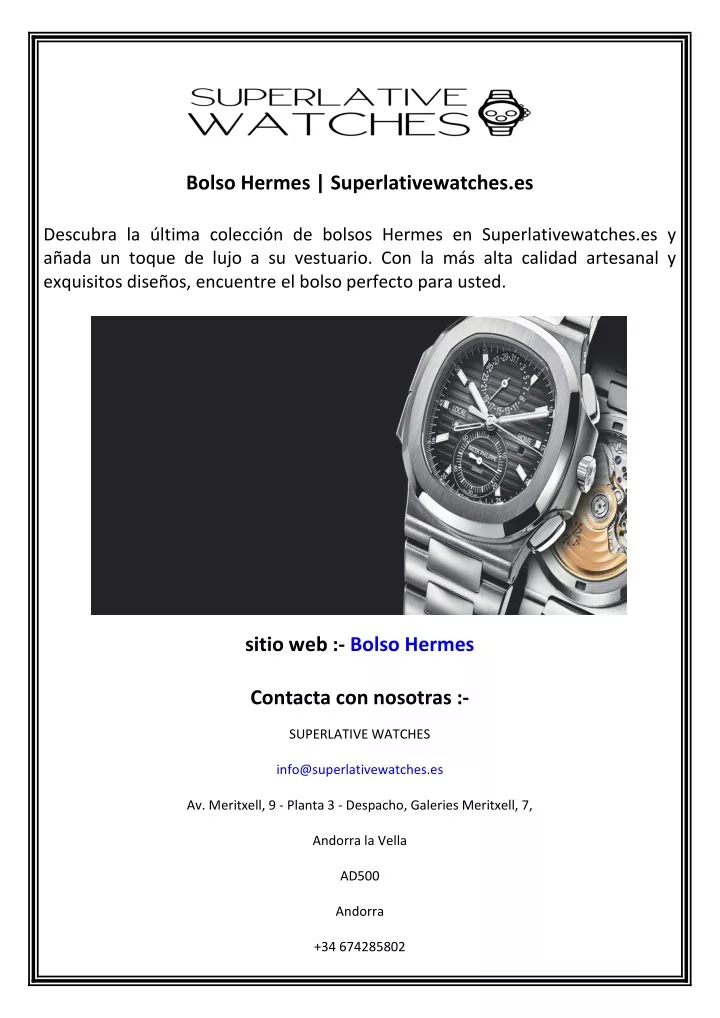 bolso hermes superlativewatches es