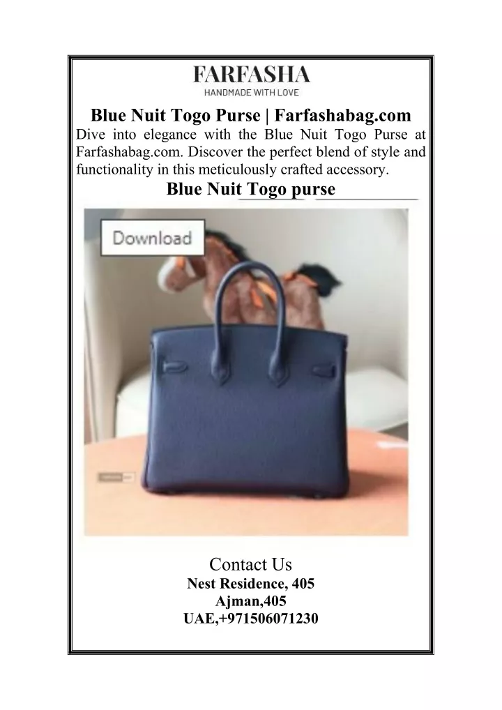 blue nuit togo purse farfashabag com dive into