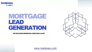 Mortgage Lead Generation ideas - Leadpops