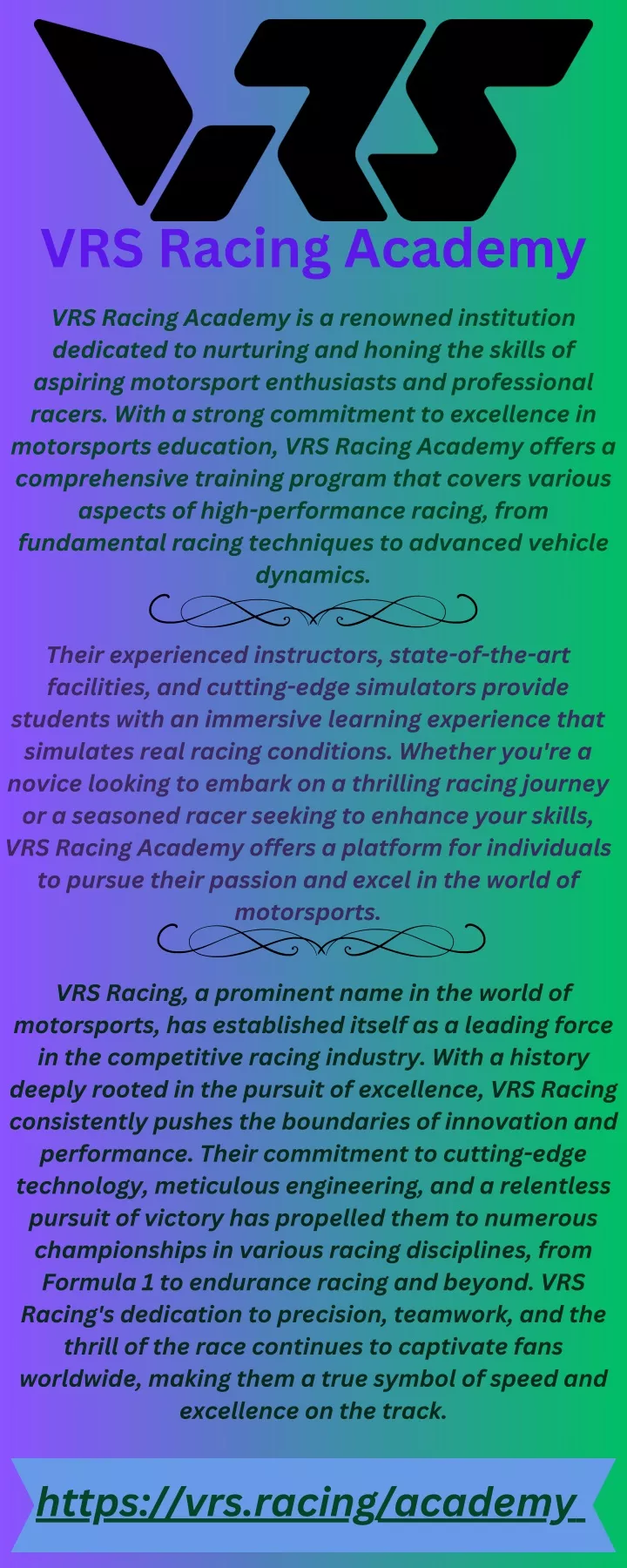 vrs racing academy