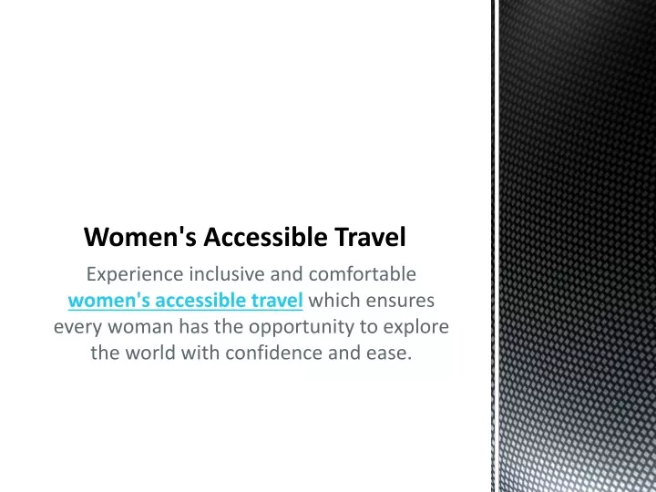 women s accessible travel