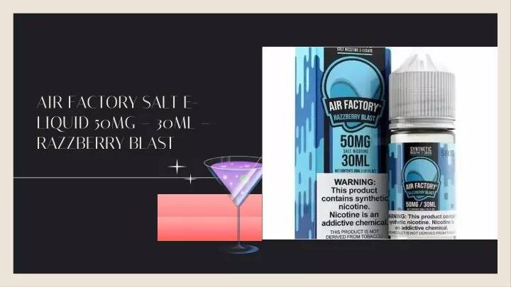 air factory salt e liquid 50mg 30ml razzberry