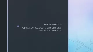 Organic Waste Composting Machine Kerala
