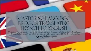 Mastering Language Bridges Translating French to English