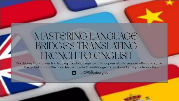 mastering language bridges translating french