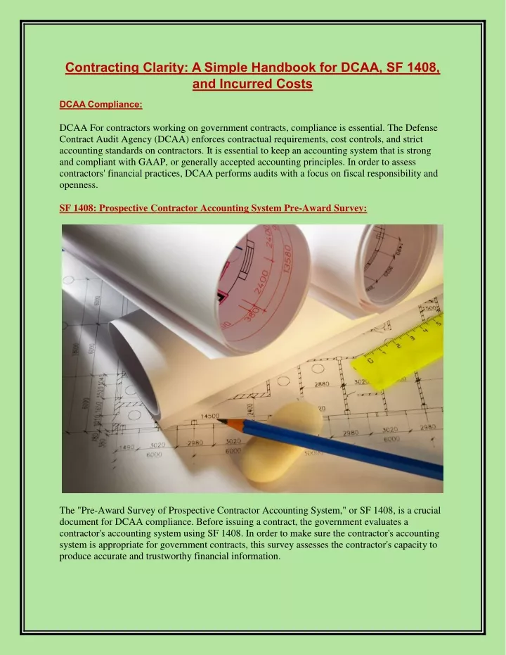 contracting clarity a simple handbook for dcaa