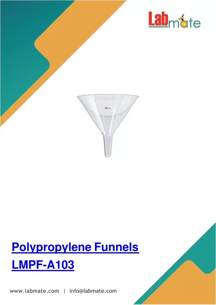 polypropylene funnels lmpf a103