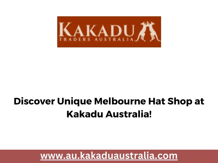 discover unique melbourne hat shop at kakadu
