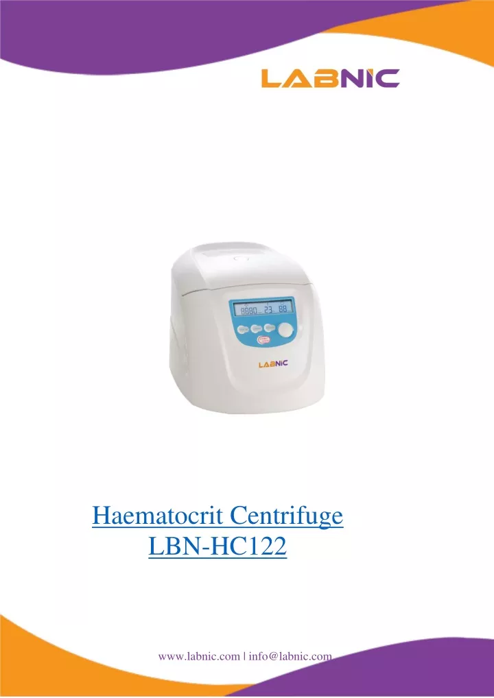 haematocrit centrifuge lbn hc122