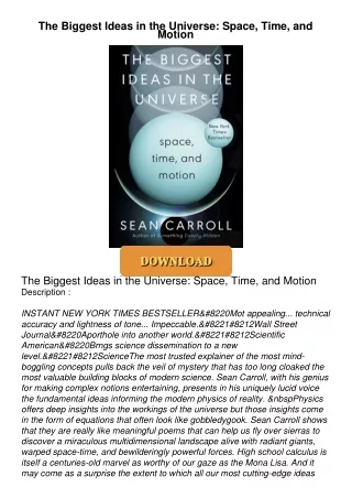 The-Biggest-Ideas-in-the-Universe-Space-Time-and-Motion