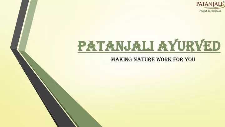 patanjali ayurved