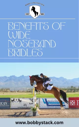 Benefits of Wide Noseband Bridles