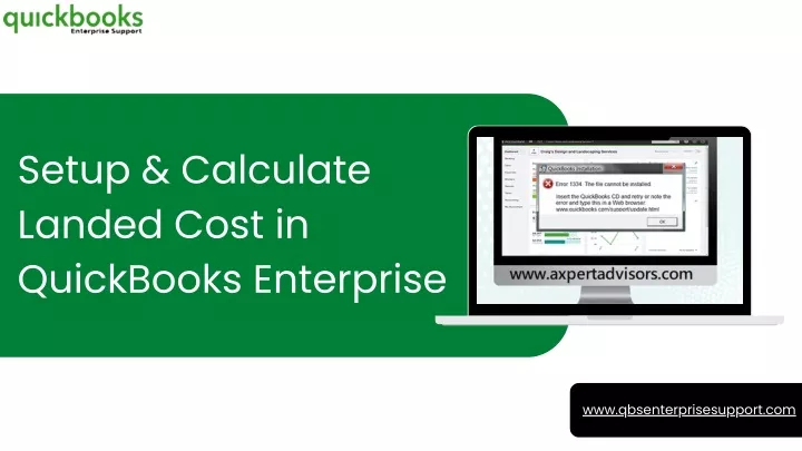 setup calculate landed cost in quickbooks