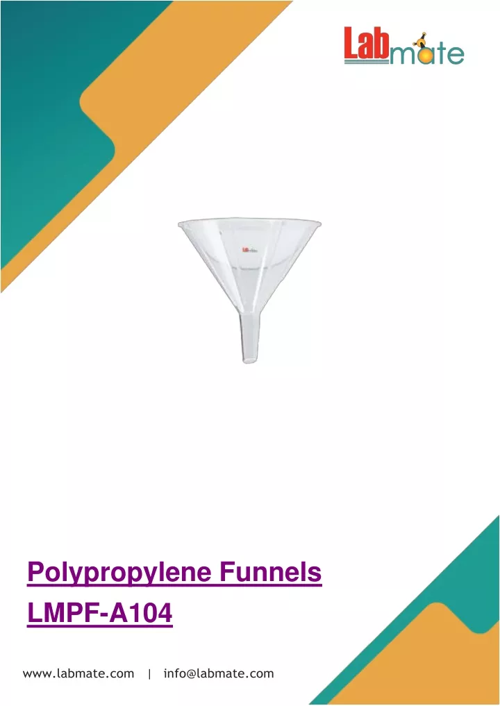 polypropylene funnels lmpf a104