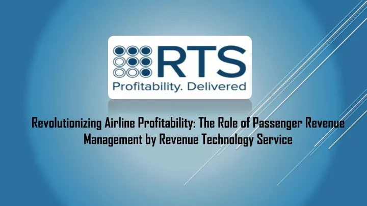 revolutionizing airline profitability the role