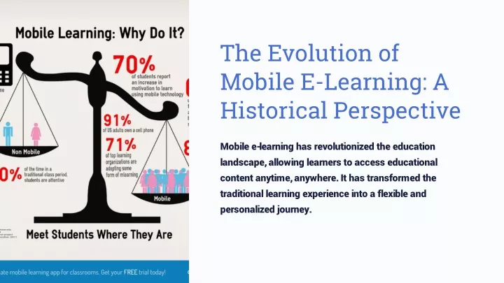 the evolution of mobile e learning a historical