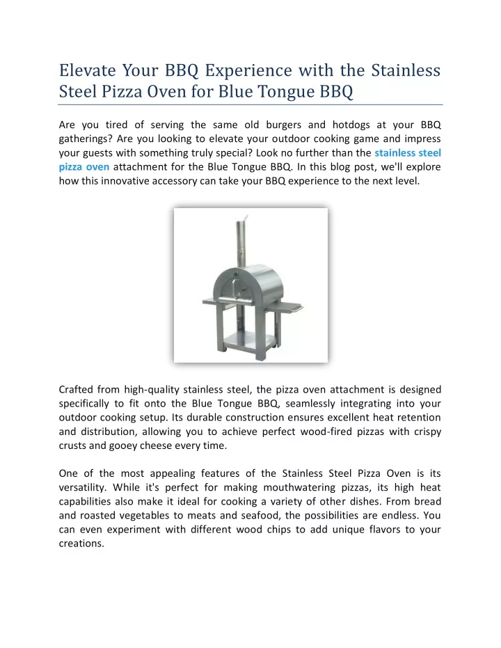 elevate your bbq experience with the stainless