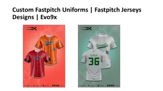 Evo9x Custom Fastpitch Uniforms: Setting the Standard in Style and Performance