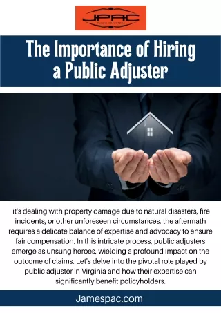 The Importance of Hiring a Public Adjuster for Fair Compensation