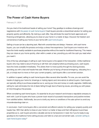 the-power-of-cash-home-buyers