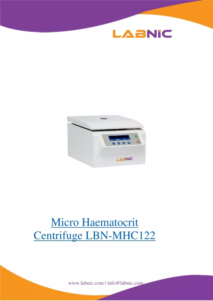 micro haematocrit centrifuge lbn mhc122