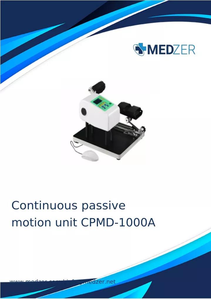 continuous passive motion unit cpmd 1000a