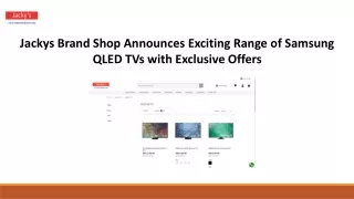 Buy Samsung Qled - Jackys Brand Shop