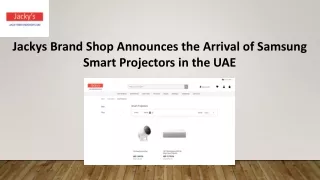 Samsung Smart Projectors UAE - Jackys Brand Shop
