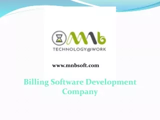 Billing Software Development Company