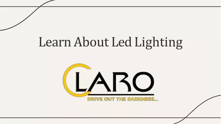 learn about led lighting