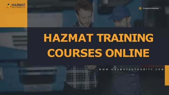 hazmat training courses online