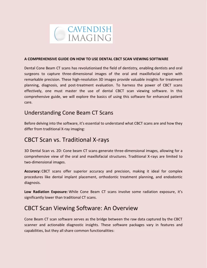 a comprehensive guide on how to use dental cbct