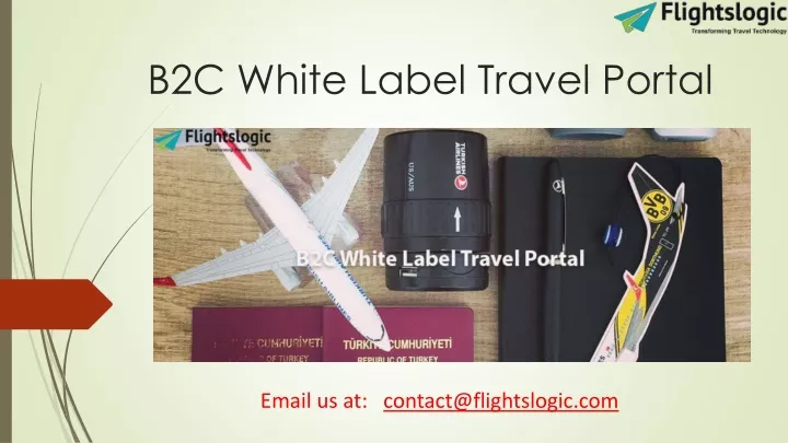 b2c white label travel portal