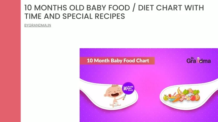 10 months old baby food diet chart with time