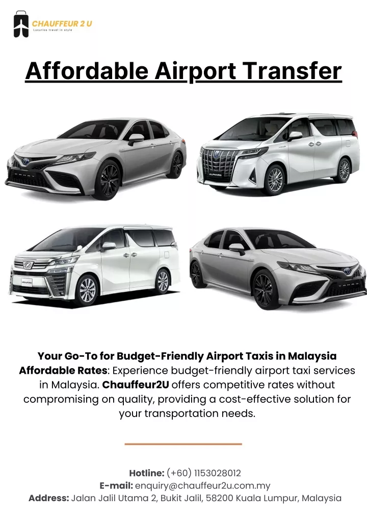 affordable airport transfer