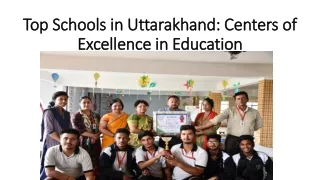 Top Schools in Uttarakhand: Centers of Excellence in Education