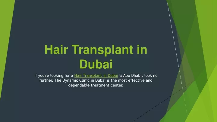 hair transplant in dubai