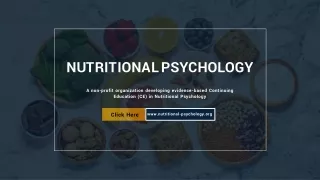 Become Nutritional Psychologist: Visit Cnp Website For More Details