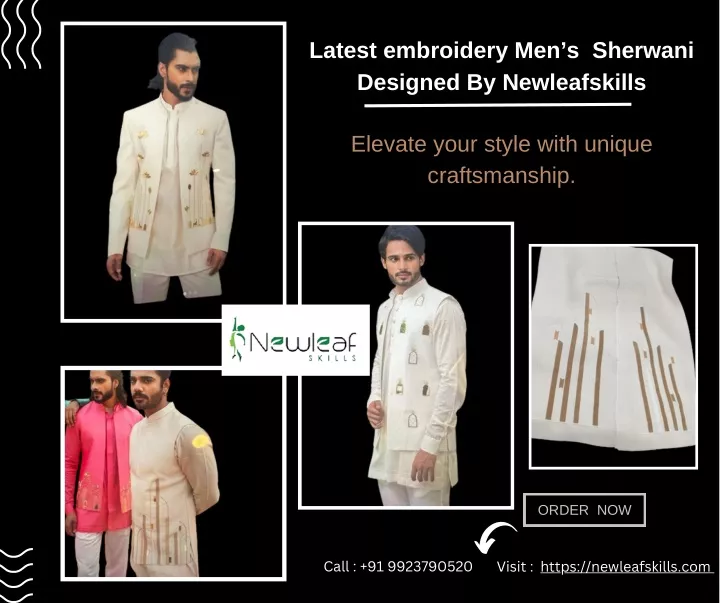 latest embroidery men s sherwani designed