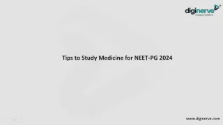 Tips to Study Medicine for NEET-PG 2024
