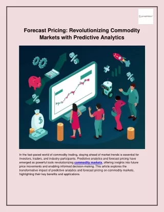 forecast pricing revolutionizing commodity